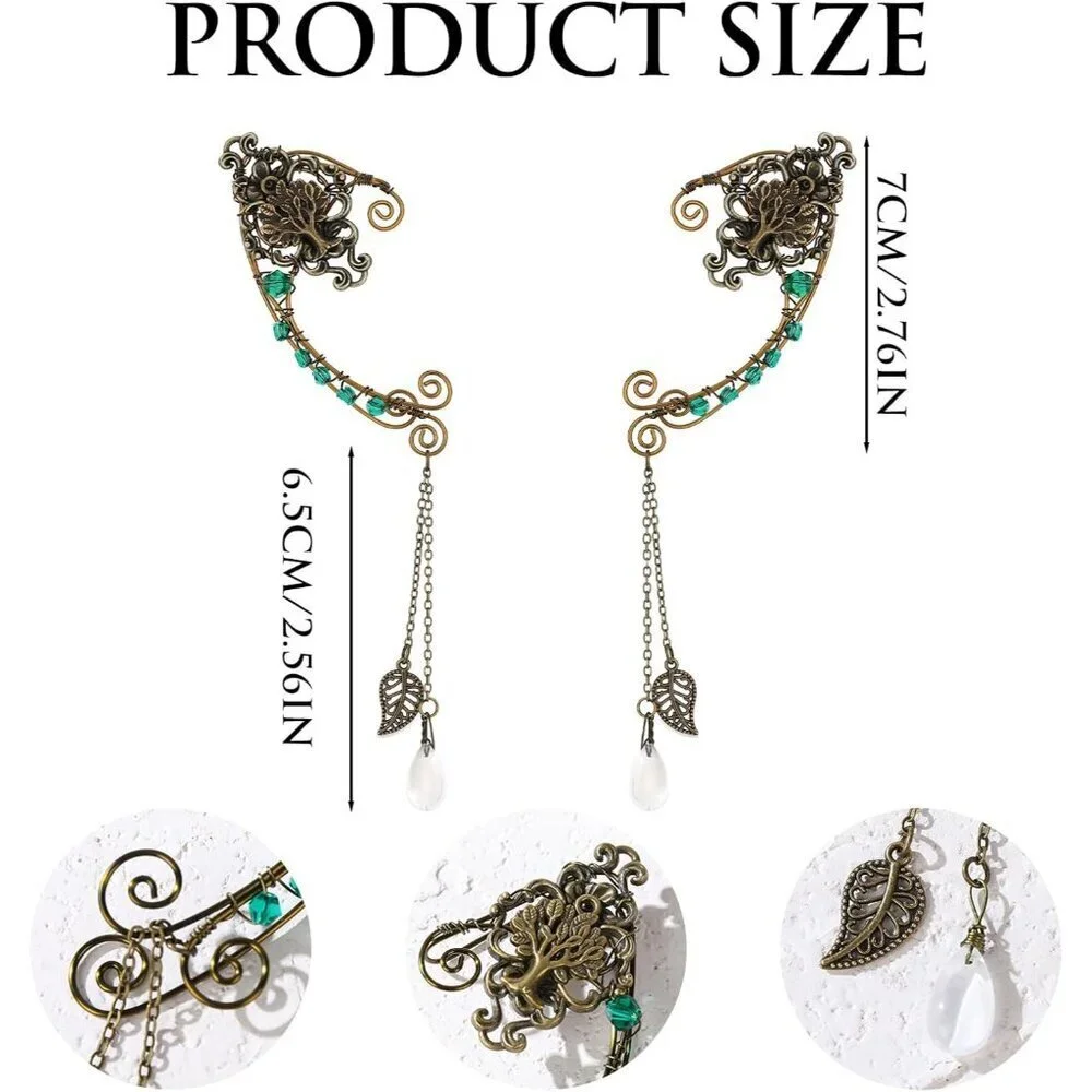 Fairy Ear Cuffs Headband Faux Material Adjustable Costume Accessories